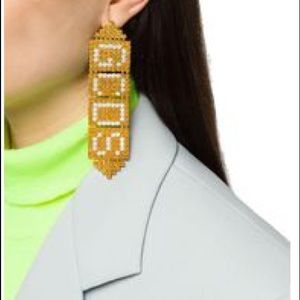 Logo Chain Link Earrings